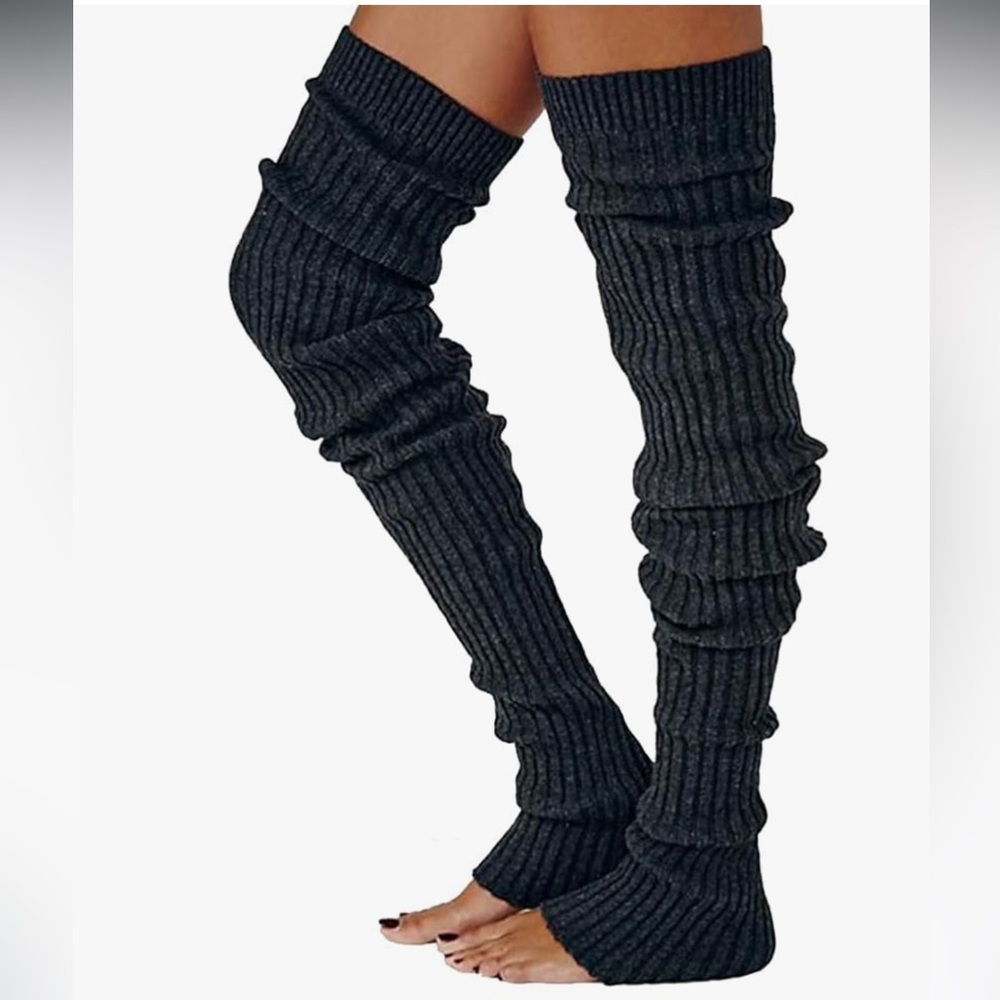 Leg warmer extra long scrunch yoga pants otk thigh high over knee dancer socks